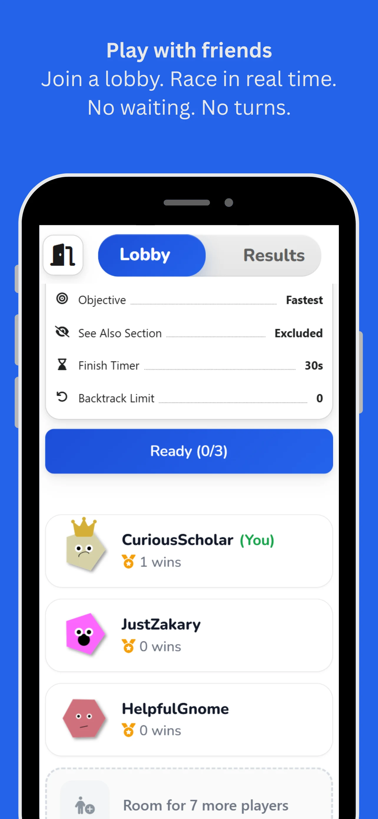 Wiki Races - The Wiki Game screenshot